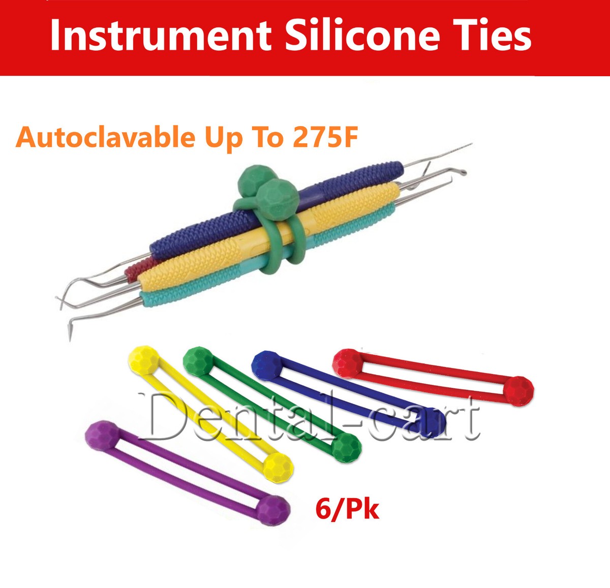Silicone Instrument Ties - Dental Exam Supplies from