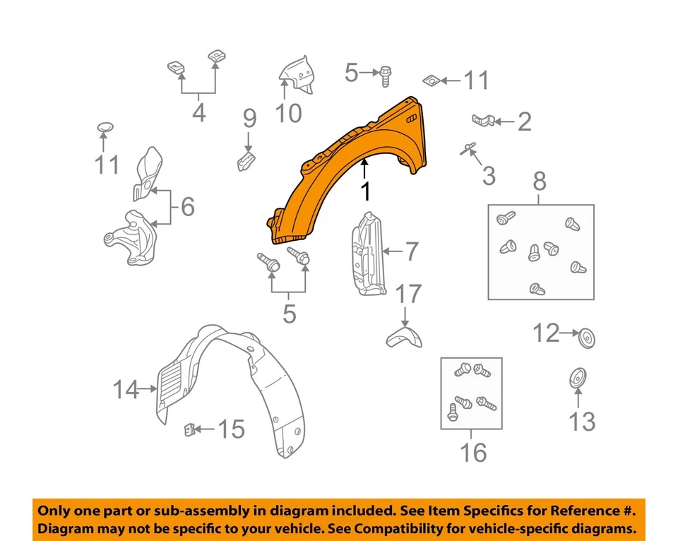 2000 2006 Audi TT OEM Red Right Fender - Image 3 of 4