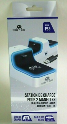 Dual Controller Ladegerät für PlayStation 5 Station PS5 DualSense + Usb TypeC