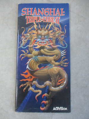 3DO SHANGHAI: TRIPLE THREAT ORIGINAL AUTHENTIC MANUAL