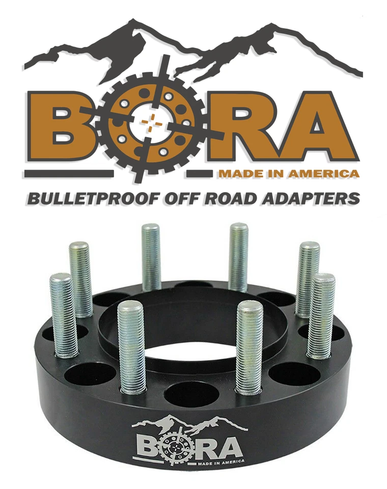 BORA WHEEL SPACERS HUMMER H2 (2002-2009) 1", PAIR (2) USA MADE, READY TO SHIP - Image 2 of 4