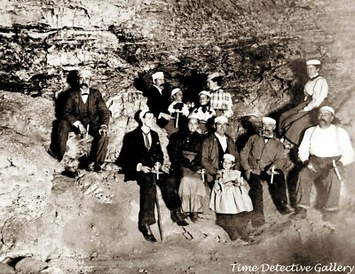 Group w/ William Jenning Bryan in Wind Cave S. Dakota -1897 Historic Photo Print
