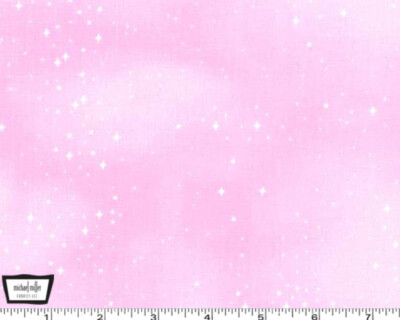 Michael Miller Fairy Frolic Pixie Star Petal Pink