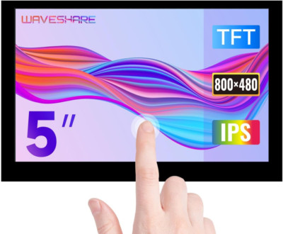 Waveshare 5Inch Capacitive 5-Points Touch Display Compatible with Raspberry Pi, 