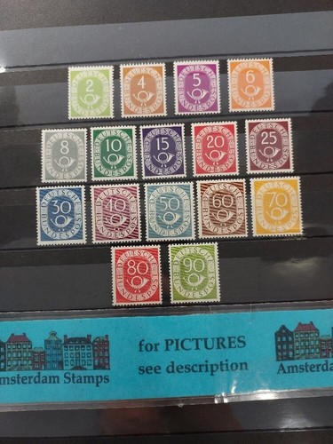 Germany Bund 1951 Posthorn very fine MNH signed Schlegel good set TOP! - 第 1/1 張圖片