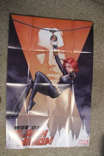 Marvel Comics Web of Black Widow Poster Jung-Geun Yoon.  Folded.