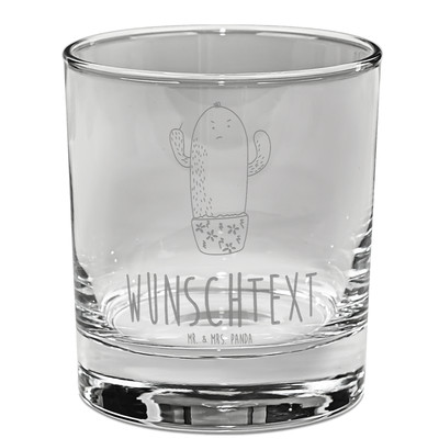 Personalisiertes Whiskey Glas Kaktus Wut - Personalisierte Geschenke Kollege