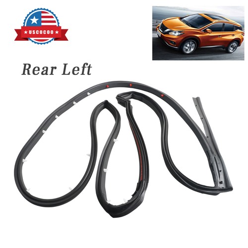 Door Rubber Seal Weatherstrip Rear Left for Nissan Sentra 13-19 82831-3SG0A