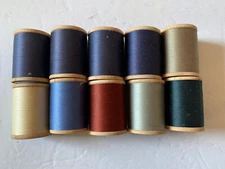 Lot of 10 Vintage American Thread Co. Twist De Luxe Cotton 700yd Spools New
