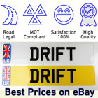 Number Plates - 2D/3D/4D - PREMIUM Car Reg Plates - EV/UK/GB - FRONT/REAR/PAIR