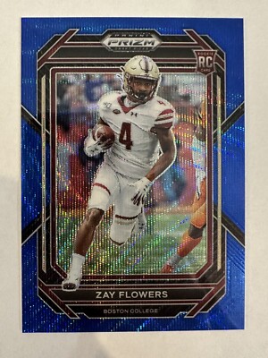 2023 Panini Prizm Draft Picks Blue Wave # /249 #143 ZAY FLOWERS
