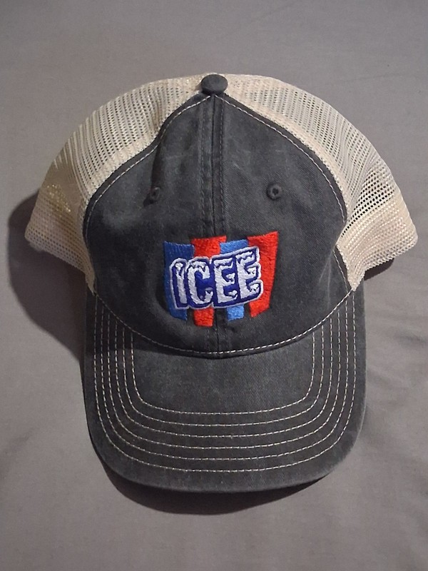 ICEE Brand Distressed Trucker Snap Back Cap Hat Frozen Beverage Mesh---Free Ship