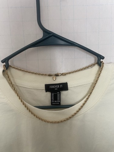 24K Real Solid Yellow Gold 1.5mm-3mm Rope Chain Necklace with Lobster Claw Clasp
