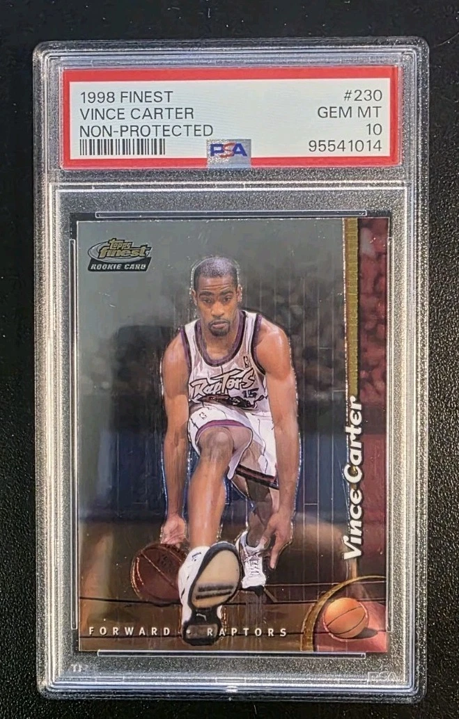 Vince Carter Basketball Grade 10 Rookie Sports Trading Cards