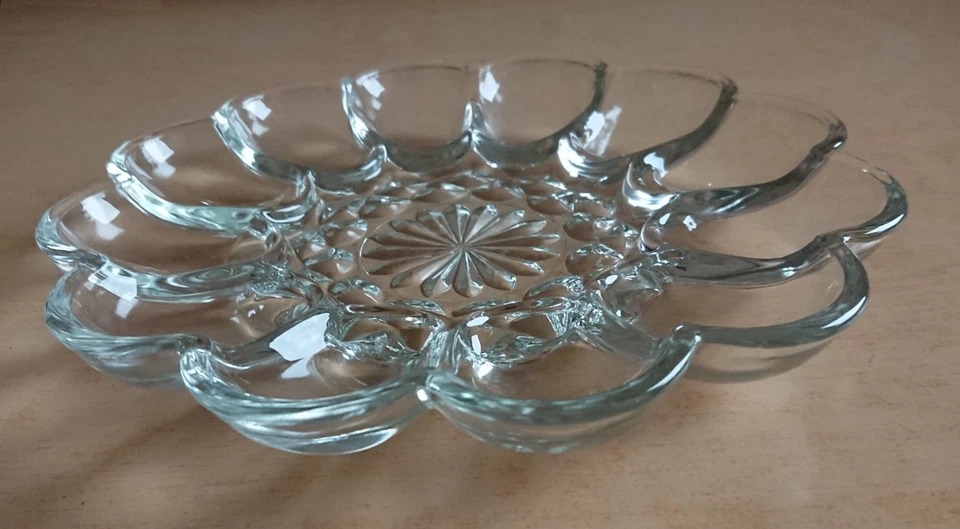 Anchor Hocking Presence Glas Servierplatte für gefüllte Eier Vorlageplatte Glas - Bild 2 von 3