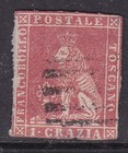 TUSCANY^^^^^^1851 RARER  sc#12 used   IMPERF   CLASSIC  $1100.00@xdco3872tusc72 — photo 1