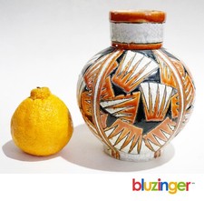 Antique Belgian Art Deco Vase Charles Catteau for Boch Freres Keramis c.1925