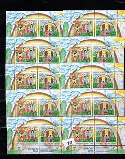 RN 10X SERBIA MONTENEGRO 2006 MNH ARTE PINTURA EUROPA