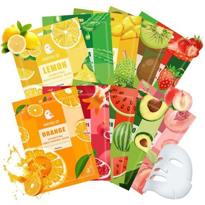 10 Combo Face Sheet Masks Skincare Set,Moisturizing Mask Skin Care D 