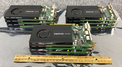 Lot of 9 Nvidia Quadro K2000 2GB Video Graphics Cards