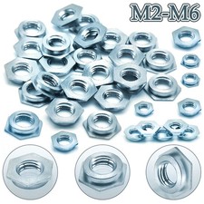 Carbon Steel Blue Zinc Press Rivet Nut Hex Blind Flat Nuts Threaded Insert M2-M6