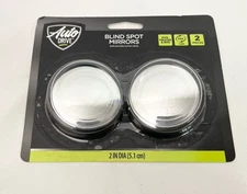 NEW Auto Drive Small Blind Spot Mirrors Pack of 2 Universal Fit Black 2 Inch