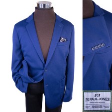PJ PAUL JONES Casual Knit Blazer Suit Jackets Two Button Lightweight 2XL 46 