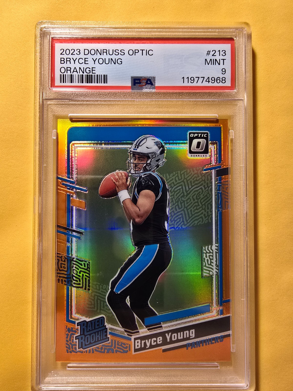 2023 Panini Donruss Optic - Rated Rookie Bryce Young #213 Orange Prizm /249 (RC)
