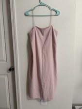 Everlane Cami Slip Dress Baby Pink Babydoll Coquette Prairie Formal Party Y2K 8