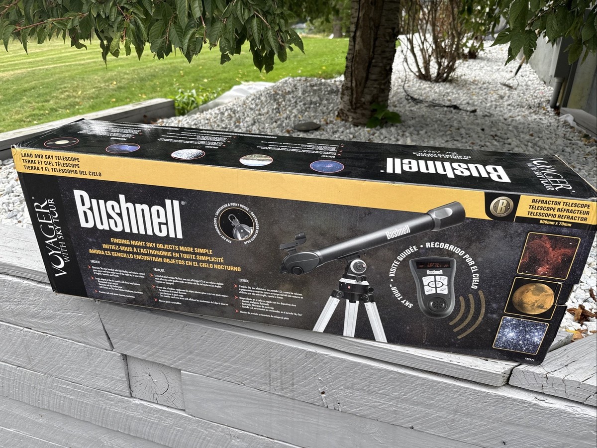 NEW Bushnell Voyager Sky Tour 800x70 Telescope with illuminated