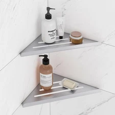 Shower Corner Shelf,304 Stainless Steel Shower Caddy, No Drill Shower Shelf,W...