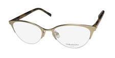 VERA WANG LUXE ASTER CATEYE/BUTTERFLY HALF-RIM TITANIUM EYEGLASS FRAME/GLASSES