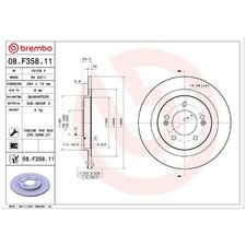 2x Bremsscheibe hinten für KIA Niro DE 1 2 SG2 | 23989823