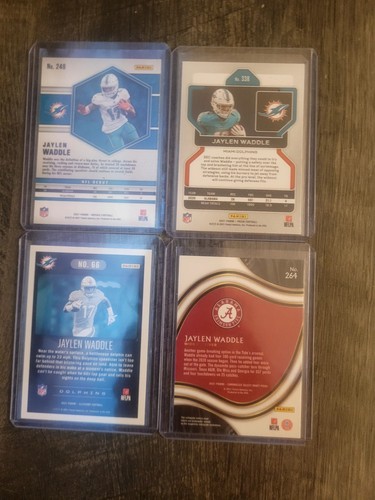 Jaylen Waddle Rc Lot. Mosaic, Prizm, Select And Illusions Panini - Picture 2 of 2