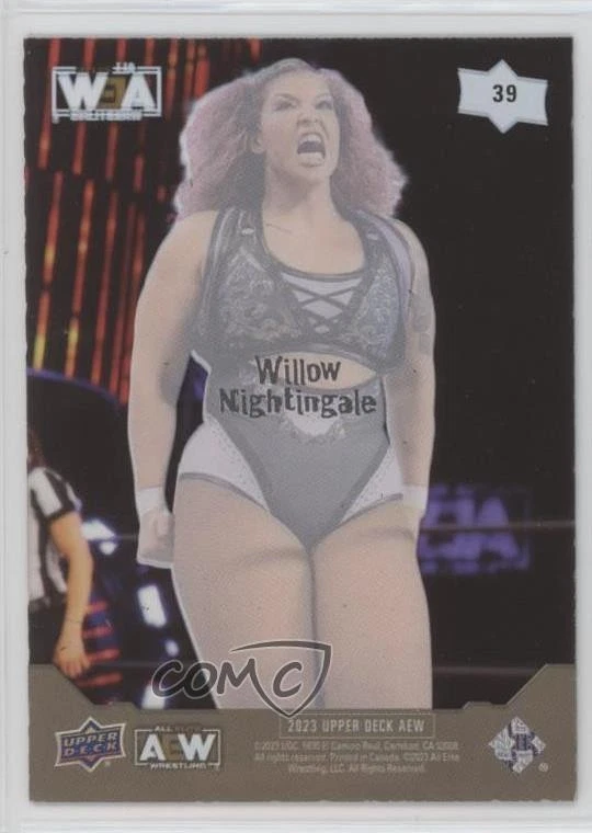 2023 Upper Deck AEW All Elite Wrestling Clear Cut Willow Nightingale Rookie RC - Image 2 of 2