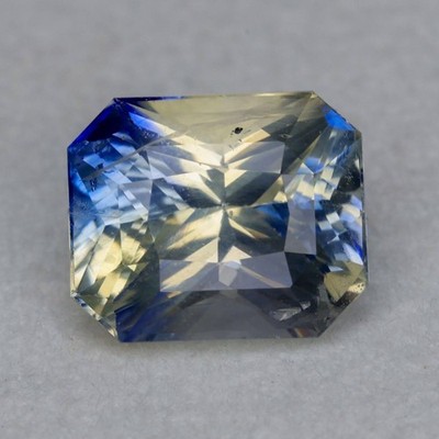 1.55 Carats Bicolor Parti Sapphire Stone Custom Precision Natural Gemstone