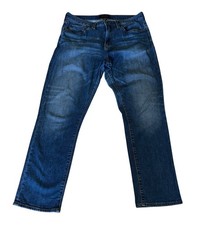 Banana Republic Premium Performance Mens Jeans 33x30 Blue Denim Straight-Leg