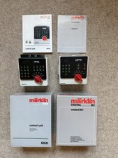 Märklin ControlUnit Steuer- und Schaltgeräte 6021, 6035, 2 Handbücher,2 Klammern