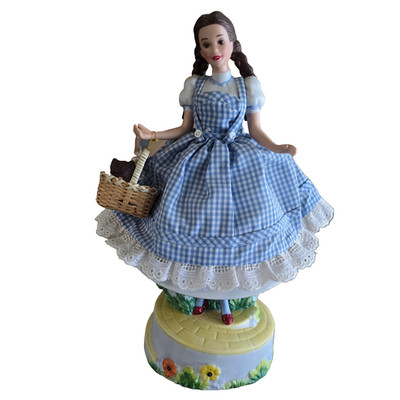 1996 Enesco Barbie As Dorothy Wizard of Oz Musical Figurine Box Works /5000
