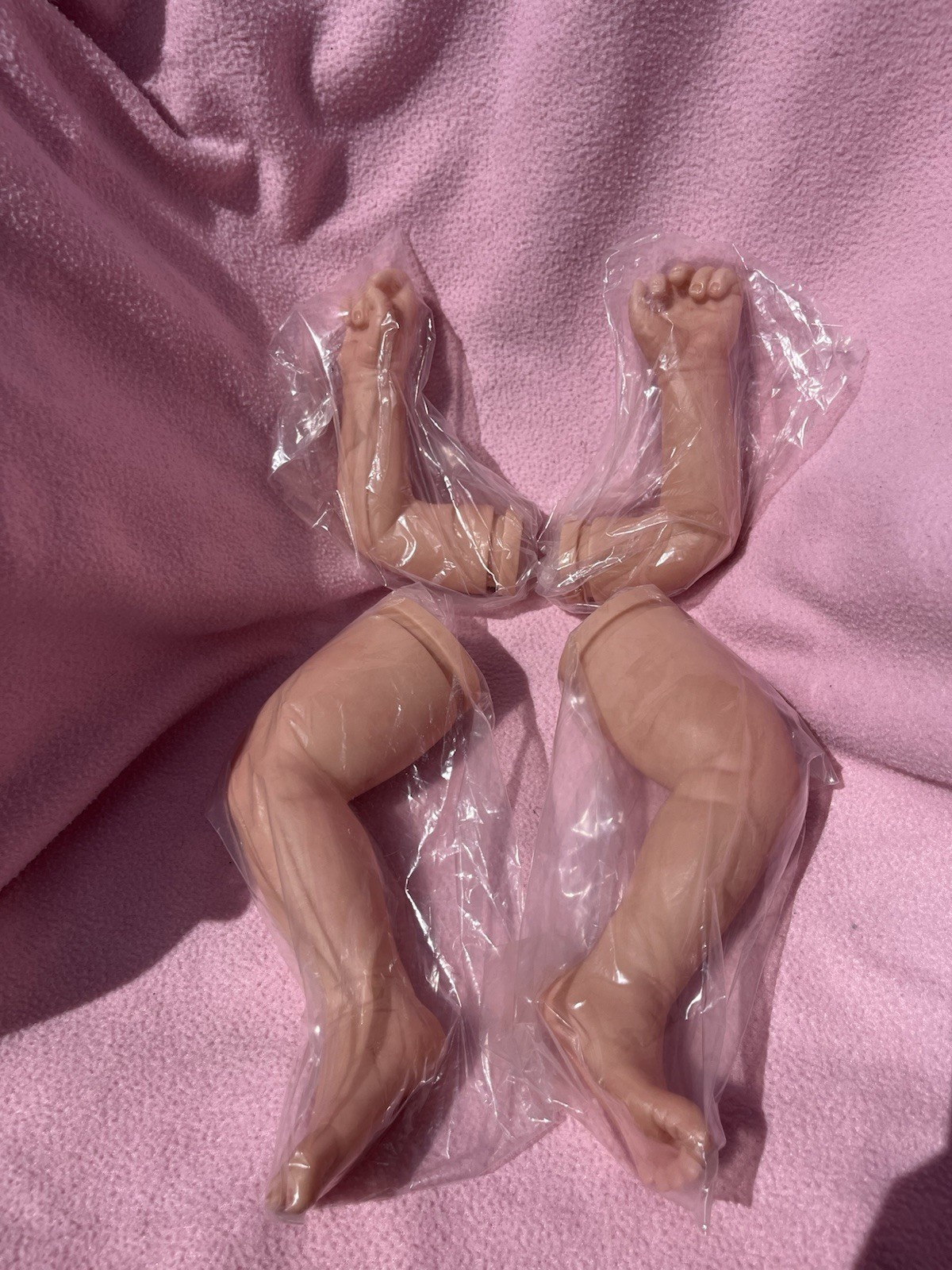 Reborn Baby Doll Supplies Parts Arms Legs To Make 18-20&rdquo; D