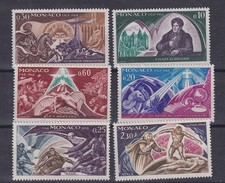 (monaco)1968 Sc 698/703 set MH,legends   x411