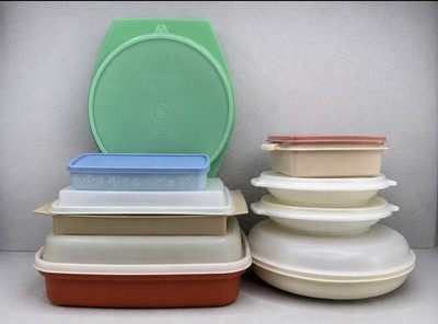 VTG Tupperware Mixed Lot Cheese Grater Storage Containers Trays READ