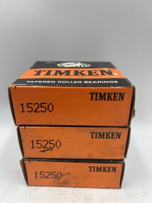Lot of 3 New NOS Timken 15250 Tapered Roller Bearing Single Cup