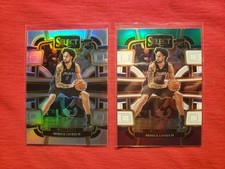 (2) Dereck Lively RC 2023-24 Select SILVER PRIZM GREEN PURPLE PRIZM 