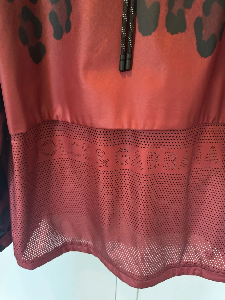 Dolce & Gabbana нейлона куртка G9WJ5T FSMBD красный леопард размер 56 - Изображение 4 из 4