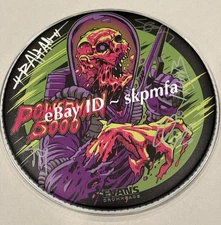 POWERMAN 5000 Drumhead Band SIGNED Spider Auto 13" 💯 AUTHENTIC MERCH