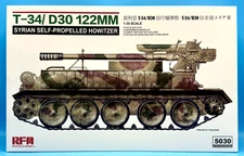 RyeField Model RM 5030 RFM 1/35 T-34/D30 122mm Syrian Self-Propelled Howitzer