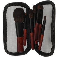 1 Set Durable Cosmetics Brush Kit Wooden Handle Soft Hair Makeup Tools for Women