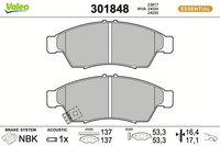 Valeo Bremsbelagsatz, Scheibenbremse 301848 FüR Suzuki