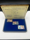 Extremely Rare Johnson Matthey Metals LTD 1969 CONCORDE STAMP SET CASED 999 FINE